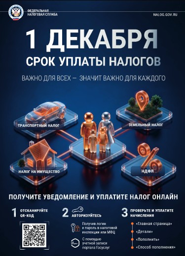 Налоговые уведомления направлены налогоплательщикам
